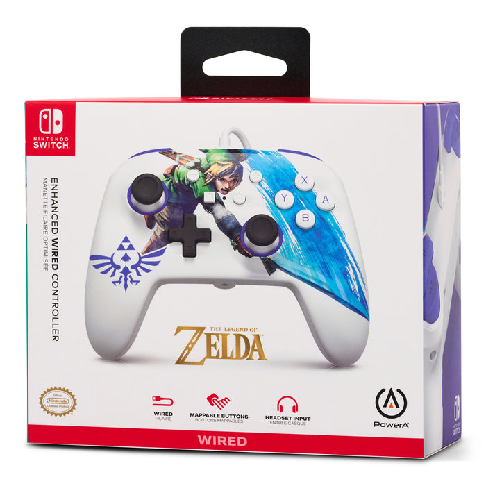 PowerA Enhanced Wired Controller for Nintendo Switch - Master Sword Attack