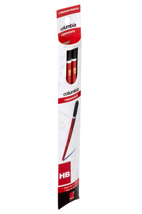 Columbia Copperplate Lead Pencil Hexagonal HB Pack of 2