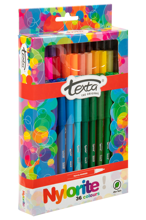 Texta Nylorite Color Markers Pack of 36