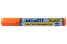 Artline 577 Whiteboard Marker 3mm Bullet Nib Orange x 12's pack