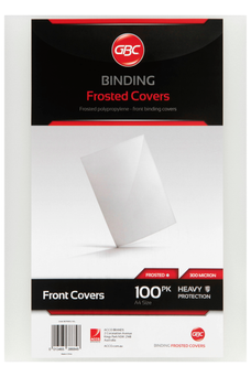 A4 Polypropylene Frosted Binding Cover 300 Micron x 100's pack