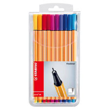 Stabilo Point 88 Fineliner Assorted Colours Pack of 20 (8820)