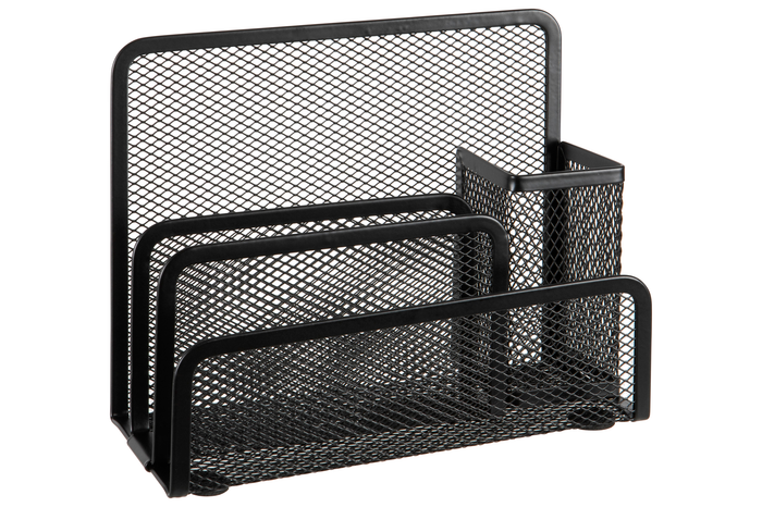 Esselte Mesh Desk Organiser - Black