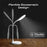 Flexible GooseneckLED Desk Lamp w RingLight Vanity Mirror & Touch Controls 3-LED Modes CDLUXO