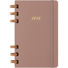 2026 Moleskine 12 Month Spiral Bound Planner, Hard Cover, 130mm x 210mm, Crush Almond