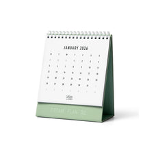 2026 Letts of London Conscious Desk Calendar, 150mm x 180mm, Sage