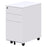 Cube Slim Mobile Cabinet Pedestal, White, 575mm(H) x 300mm(W) x 500mm(D)