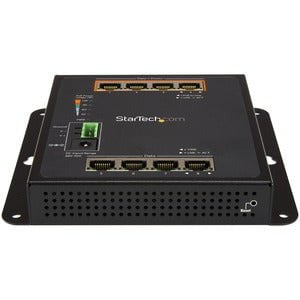 8-Port (4 PoE+) Gigabit Ethernet Switch - Industrial Managed Network Switch - Wall Mount w/ Front Access - Rugged IP30 Industrial Ethernet Switch - Gigabit Switch - Managed Switch IM3663078