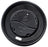 80mm Diameter Plastic Cup Lids, BLACK x 1000's pack MPH16239
