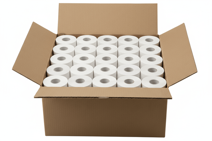 80mm x 80mm Thermal Paper Rolls, 50 Rolls, Cash Register Receipt Rolls TEPTR8080-BX1