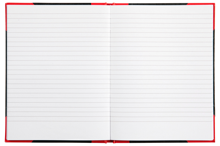 Spirax A5 Hard Cover Red & Black Notebook