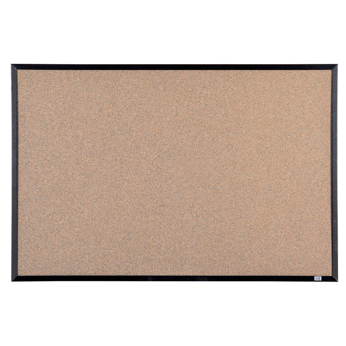 Corkboard With Black Plastic Frame 900 x 600mm