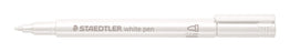 Staedtler 8323 Metallic Marker, White x 10's pack