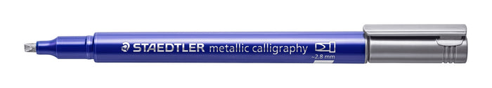 Staedtler 8325 Metallic Calligraphy, Silver x 10's pack