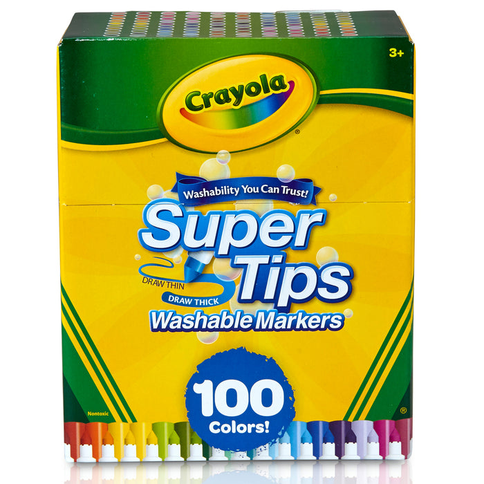 Crayola Supertips Washable Markers, 100's pack