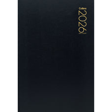 2026 Collins Diary A42 Two Day Per Page, Black, 210mm x 297mm