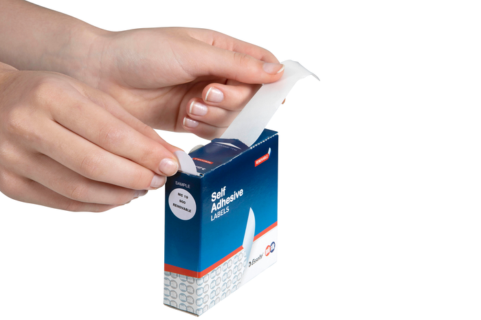 Quikstik White Circular Labels 19mm