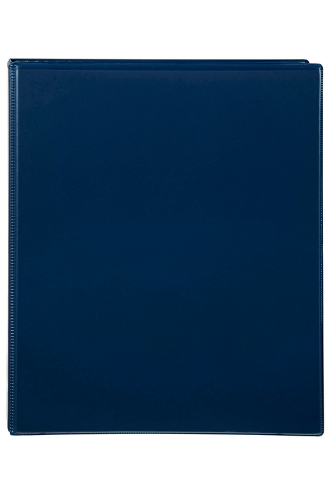Marbig A4 Insert Cover Ring Binder, 25mm 4 D Rings, Blue