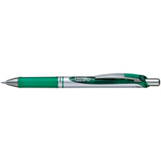 Pentel Energel Gel Roller Pen Retractable BL77 0.7mm Green - Pack of 12