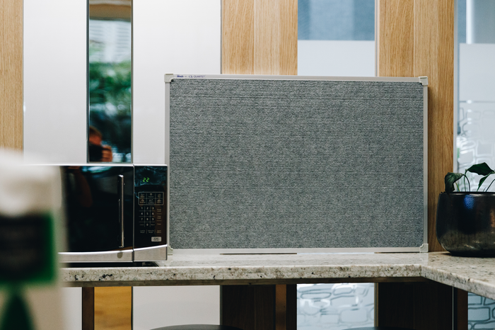 Penrite Aluminium Frame Fabric Bulletin Board 600 x 900mm