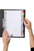 Marbig A4 Cardboard Coloured  Indices/Divider, 1-12 Tabs