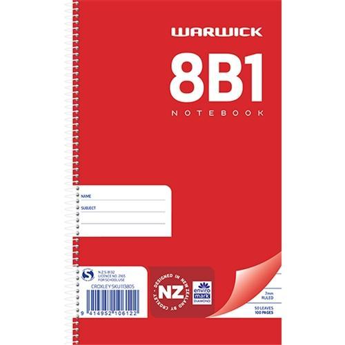 8B1 Warwick Spiral Notebook CX113805