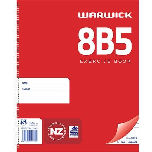 8B5 Warwick Spiral Exercise Book / Note Book CX113305