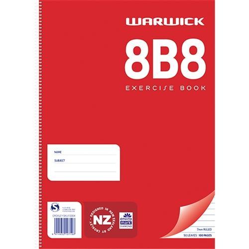 8B8 Warwick Spiral Exercise Book CX113304