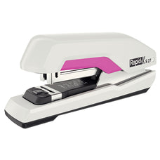 Rapid S27 Stapler, White/Pink, Half Strip, 30 Sheet