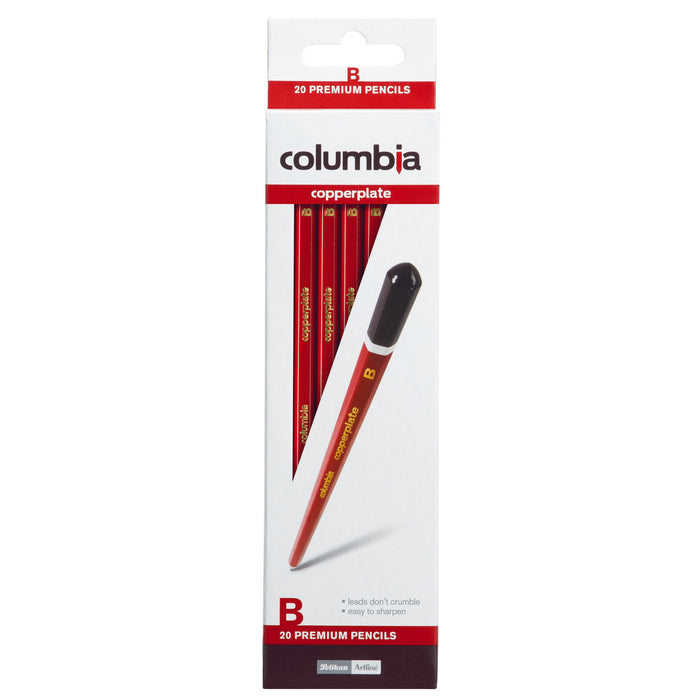 B Pencil Columbia Copperplate - Hexagonal 20's Pack