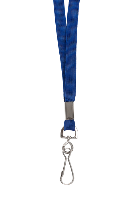 Rexel ID Flat Style Lanyards with Swivel Clip, 10 Pack, Blue