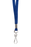 Rexel ID Flat Style Lanyards with Swivel Clip, 10 Pack, Blue