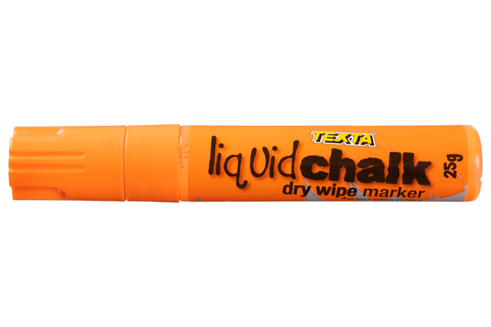 Texta Liquid Chalk Marker Dry Wipe Orange