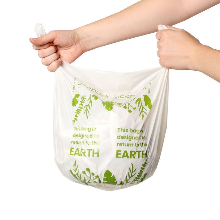 8L Extra Small Compostable Caddy Liners (Natural) 30 Rolls x 30's (900 bags) ECED-2000