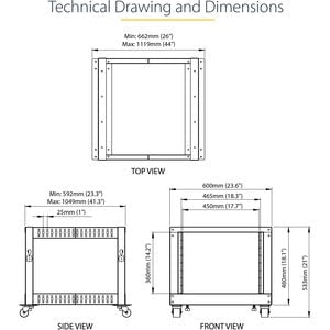 8U 19in Open Frame Server Rack - Compact 4 Post Adjustable Depth (22-40in) Mobile - Free Standing Network/Computer Equipment Data Rack - Dell PowerEdge HP ProLiant ThinkServer (4POSTRACK8U) IM4889828