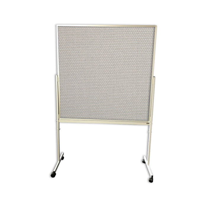 900mm High Double Sided Pinboard with Standard Fabric on Stand with Wheels (Choice of Colour and Length) Breeze / 600mm NBMTX,F9060-BREEZE
