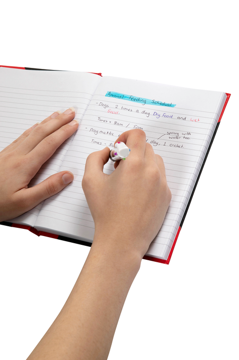 Spirax A5 Hard Cover Red & Black Notebook