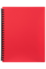 A4  Refillable Display Book 40 pocket Red