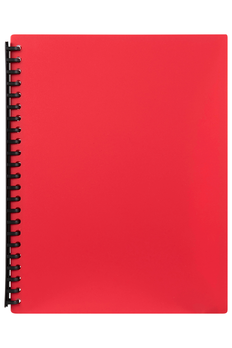 A4  Refillable Display Book 40 pocket Red