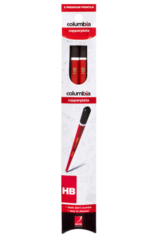 Columbia Copperplate Lead Pencil Hexagonal HB Pack of 2