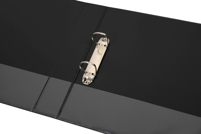 Marbig A4 Insert Cover Ring Binder, 38mm 2 D Rings, Black
