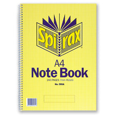 Spirax 595A A4 Spiral Notebook 240 Pages x Pack of 5