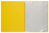 Marbig A4 Refillable Display Book 20 pocket Yellow