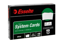 Esselte System Card 6 x 4 White x 100's pack