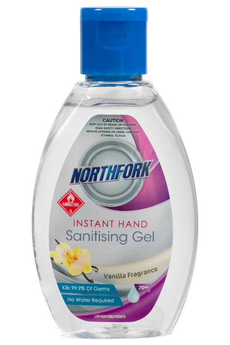 Northfork Instant Hand Sanitising Gel 70ml x 24's pack