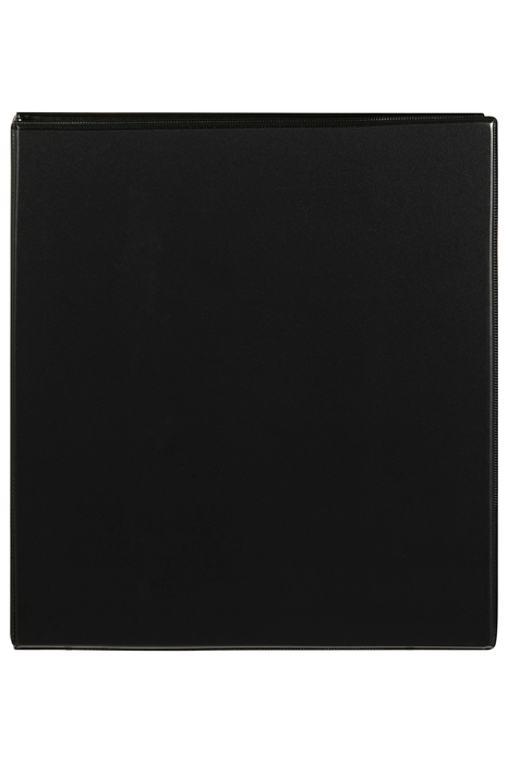 Marbig A4 Insert Cover Ring Binder, 38mm 2 D Rings, Black