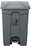 Cleanlink 45L Rubbish Bin With Lid & Paddle, Grey