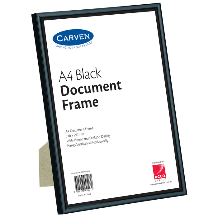 A4 Document Frame Black