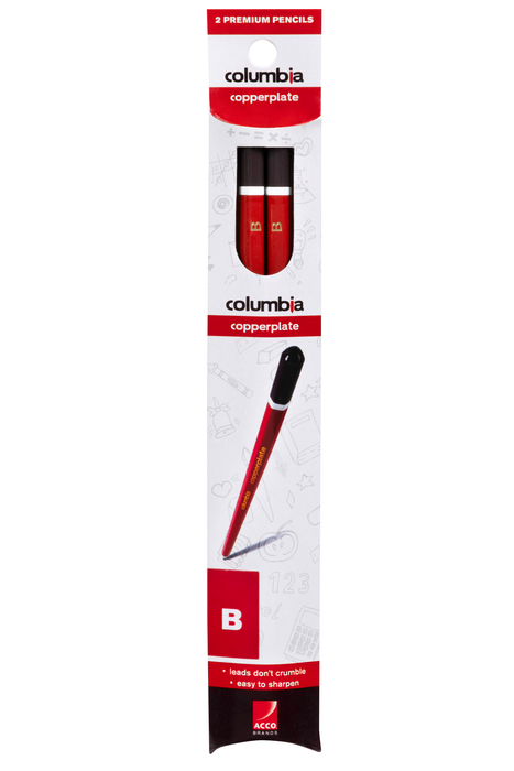 Columbia Copperplate Lead Pencil Hexagonal B Pack of 2