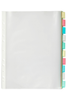 Marbig A4 Clear Polypropylene Pockets, 10 Tabs